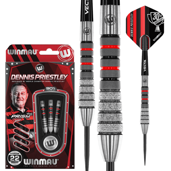 DENNIS PRIESTLEY DIAMOND 3-ZERO 90% Steeldarts - DreamDarts Dartshop