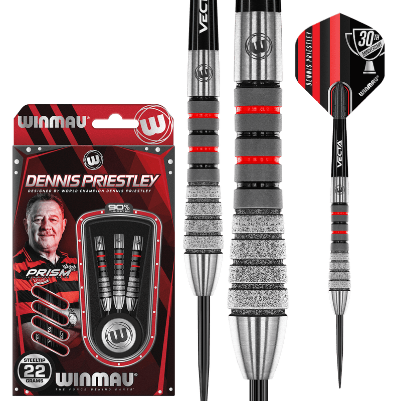DENNIS PRIESTLEY DIAMOND 3-ZERO 90% Steeldarts - DreamDarts Dartshop