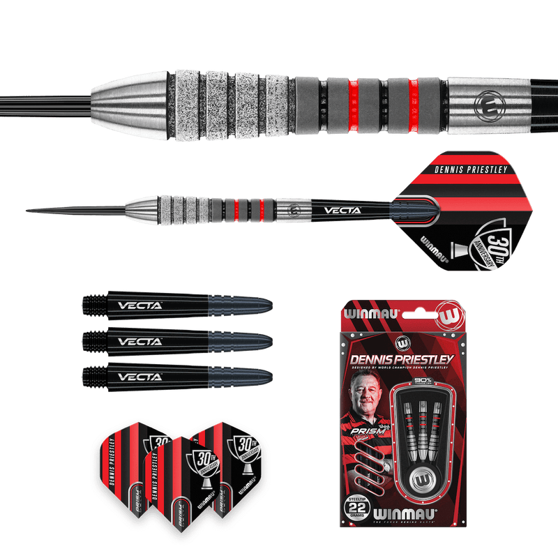 DENNIS PRIESTLEY DIAMOND 3-ZERO 90% Steeldarts - DreamDarts Dartshop