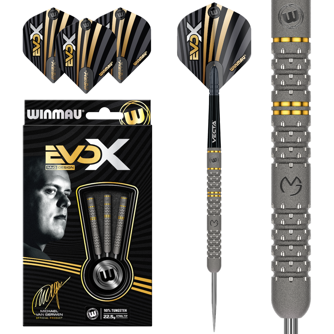 Michael van Gerwen EvoX 90% Steeldarts - DreamDarts Dartshop
