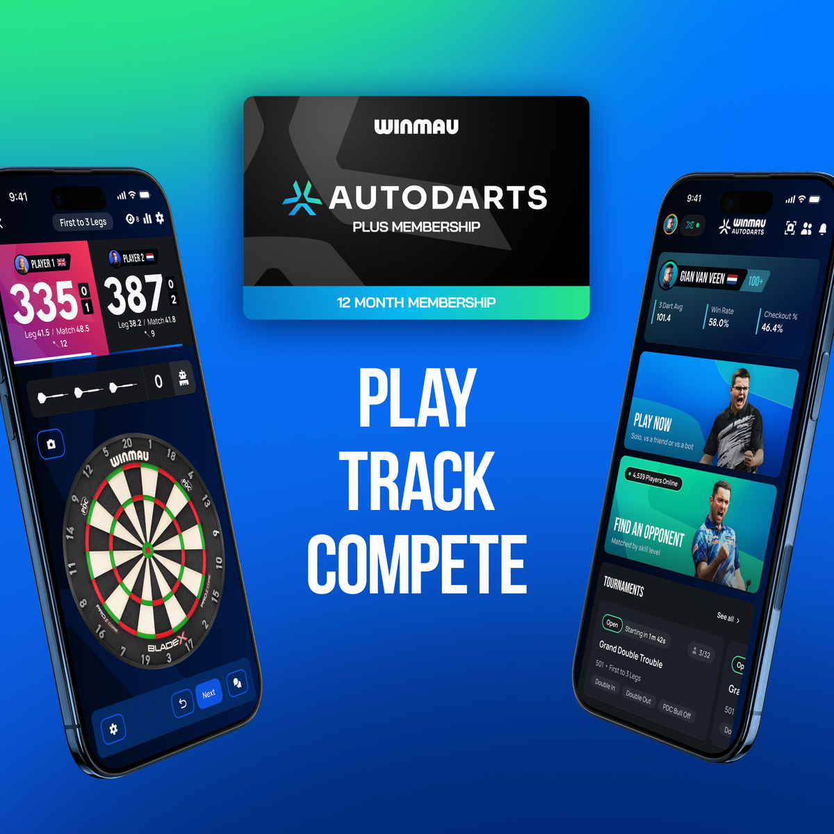 Winmau Autodarts Device Stand inkl. 12 Monate Plus Membership - DreamDarts Dartshop