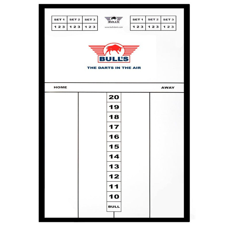 Bull's Glass Scoreboard Set inkl. Whiteboard Marker - DreamDarts Dartshop