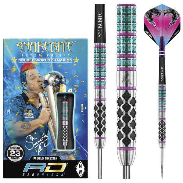 Peter Wright Supa Venom 90% Steeldarts - DreamDarts Dartshop