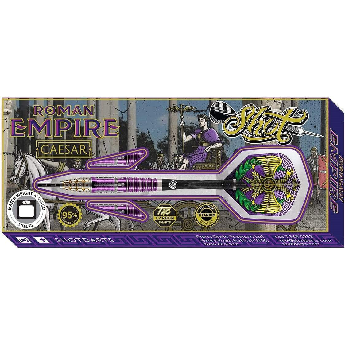 Shot Roman Empire Caesar Steeldarts - DreamDarts Online Dartshop