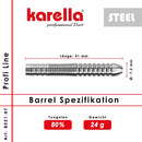 Steelbarrel Karella Profi Line 80% T. PL-07 24 g. - DreamDarts Online Dartshop