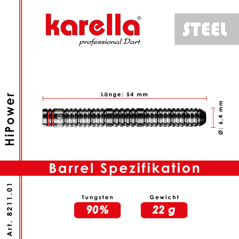 Karella HiPower SteelDarts - DreamDarts Online Dartshop