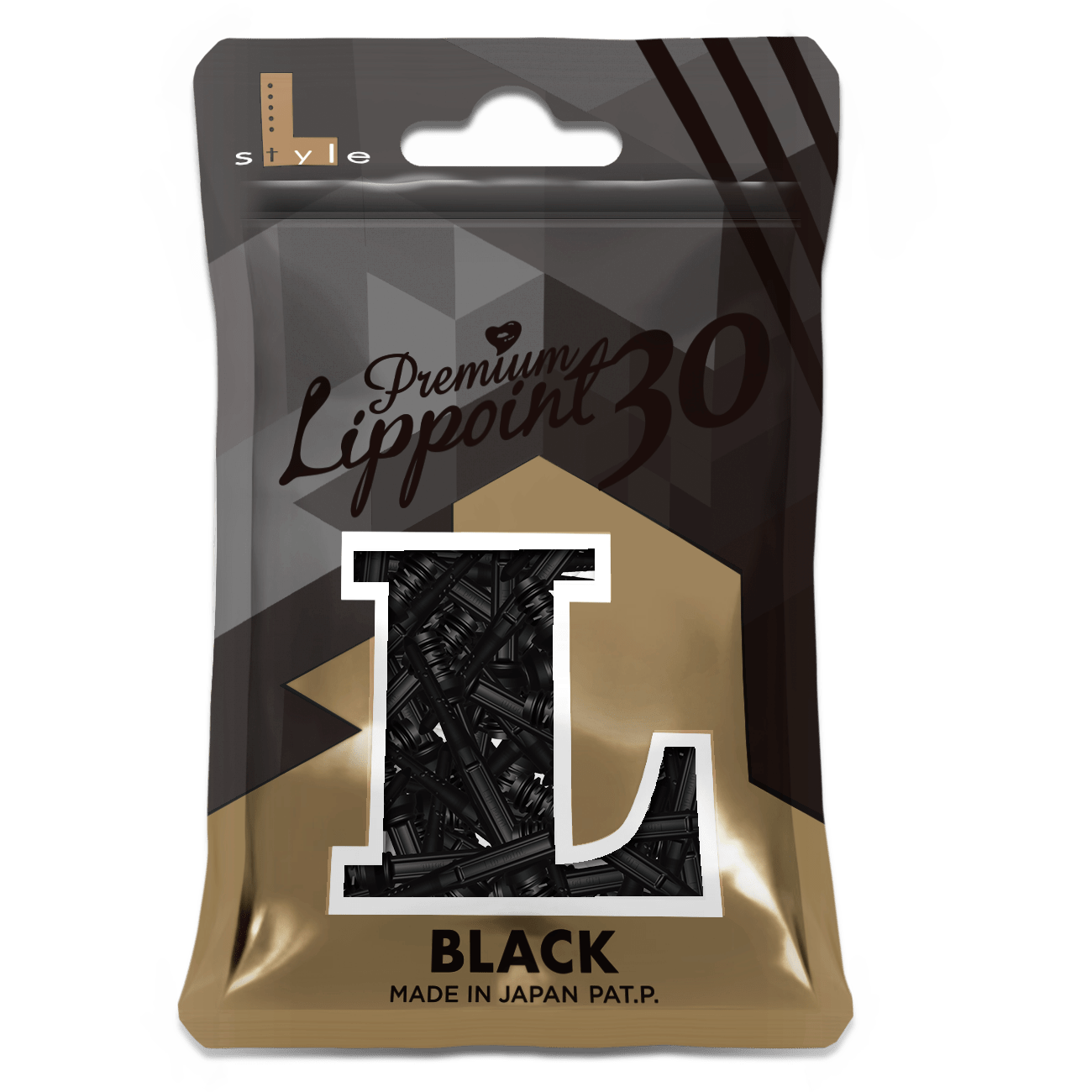 L-Style Premium Lippoint LONG Spitzen 30 Stück, schwarz - DreamDarts Dartshop