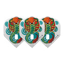 Deta Hedman V3 White L1 KAMI Signature Flights - DreamDarts Dartshop