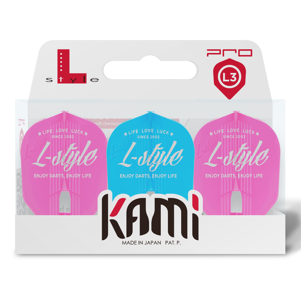 Kami L-Style Flights L3 Shape Vintage Logo - DreamDarts Online Dartshop