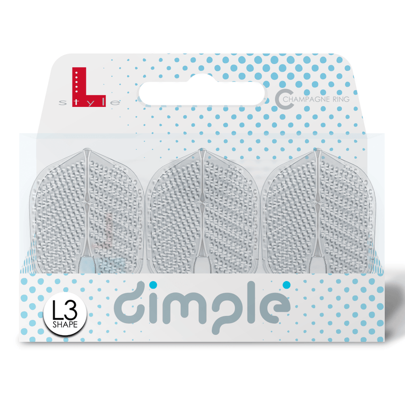 L-Style Dimple L3 Shape Champagne Flights - DreamDarts Dartshop