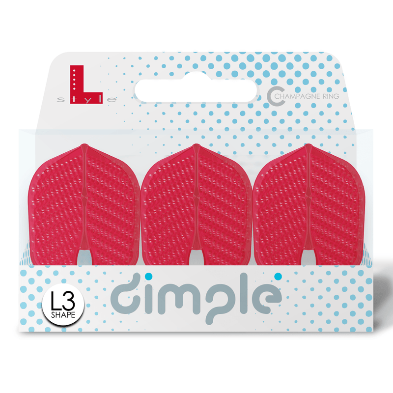 L-Style Dimple L3 Shape Champagne Flights - DreamDarts Online Dartshop