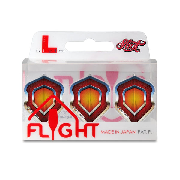 L-Style Shot Americana Crome L1 Signature Champagne EZ Flights - DreamDarts Dartshop