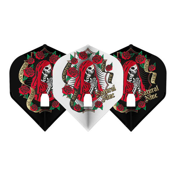 Natural9 Skull Maria Standard L1 L-Style Signature Champagne Pro Flights - DreamDarts Dartshop