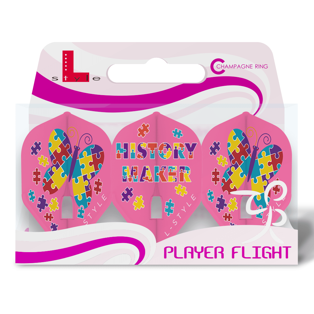 Fallon Sherrock v2 Standard L1 L-Style Signature Champagne Pro Flights - DreamDarts Dartshop