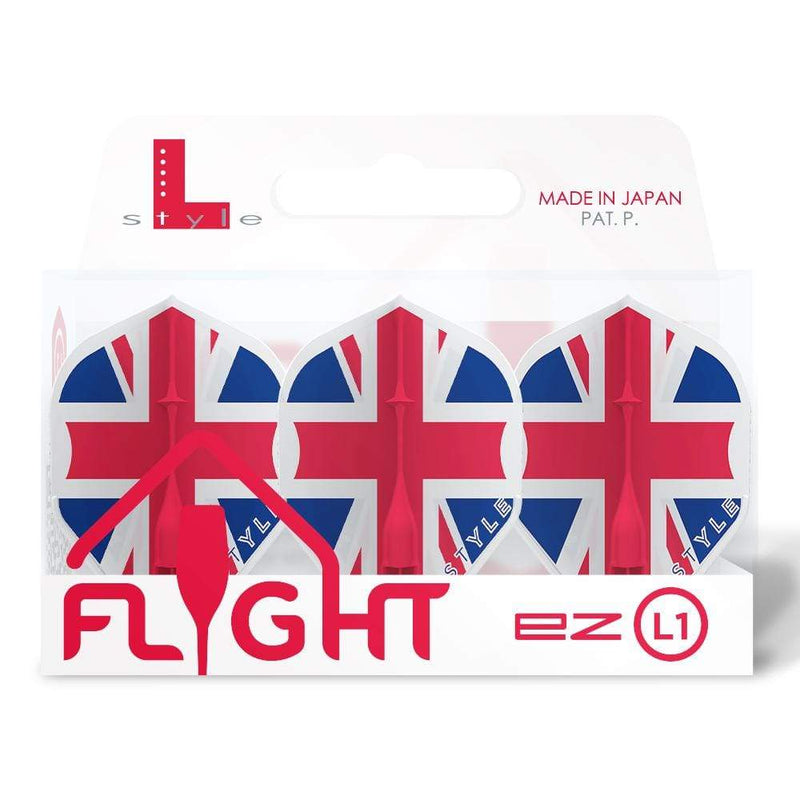 Union Jack Clear Standard L1 L-Style Signature Champagne EZ Flights - DreamDarts Dartshop