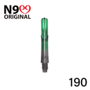 L-Shaft Locked Straight Shaft - Natural Nine - Clear Black / Green - DreamDarts Dartshop