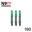 L-Shaft Locked Straight Shaft - Natural Nine - Clear Black / Green - DreamDarts Dartshop