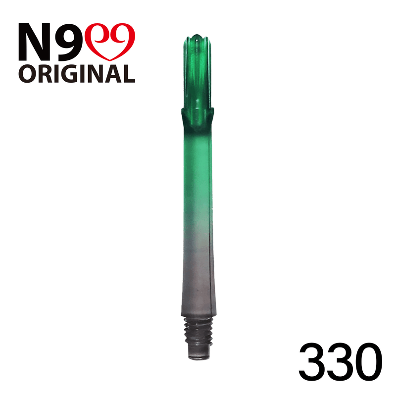 L-Shaft Locked Straight Shaft - Natural Nine - Clear Black / Green - DreamDarts Dartshop
