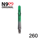 L-Shaft Locked Straight Shaft - Natural Nine - Clear Black / Green - DreamDarts Dartshop