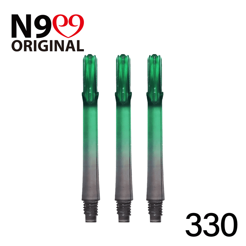 L-Shaft Locked Straight Shaft - Natural Nine - Clear Black / Green - DreamDarts Dartshop