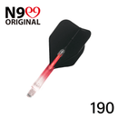 L-Shaft Locked Straight Shaft - Natural Nine - clear/rot - DreamDarts Online Dartshop