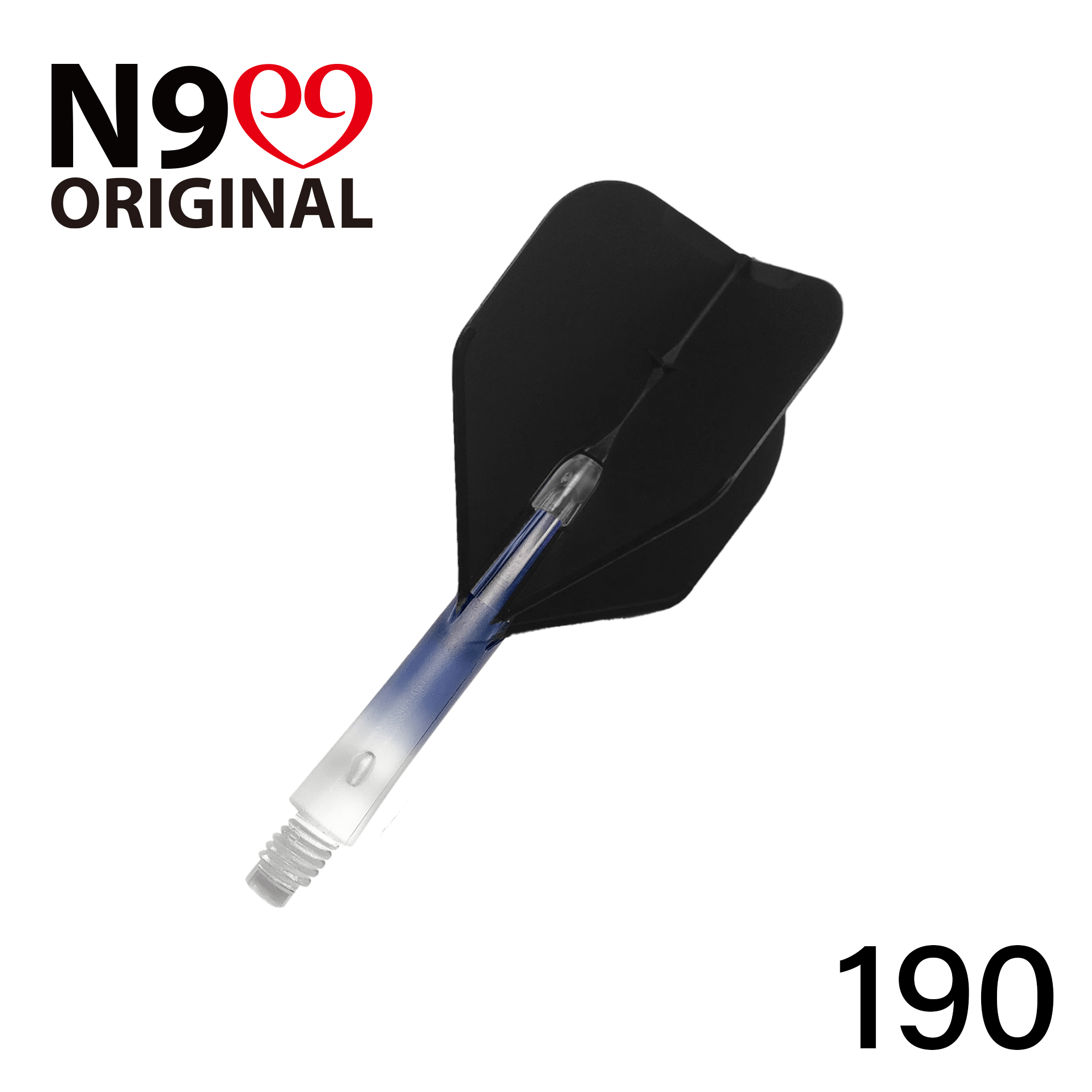 L-Shaft Locked Straight Shaft - Natural Nine - Cool Black - DreamDarts Online Dartshop