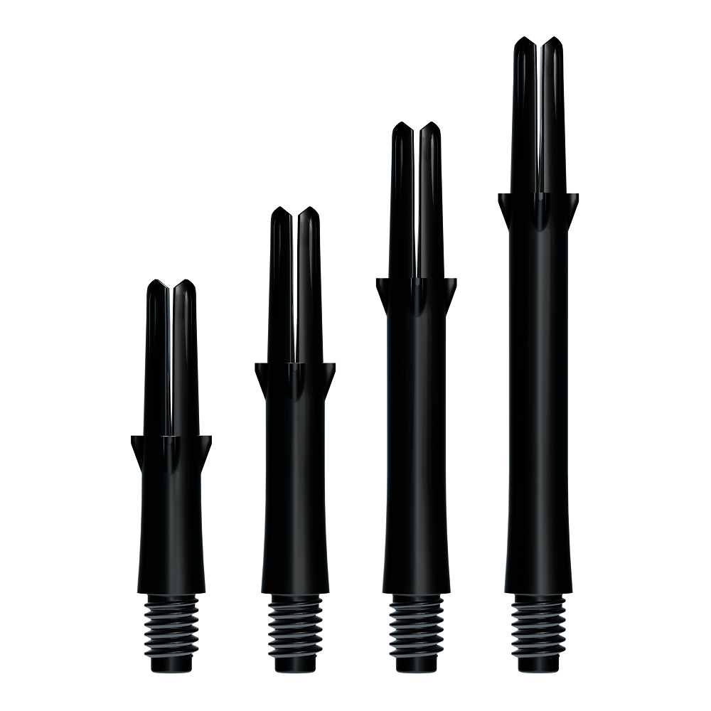 L-Shaft Locked Straight - Solid Black - DreamDarts Dartshop