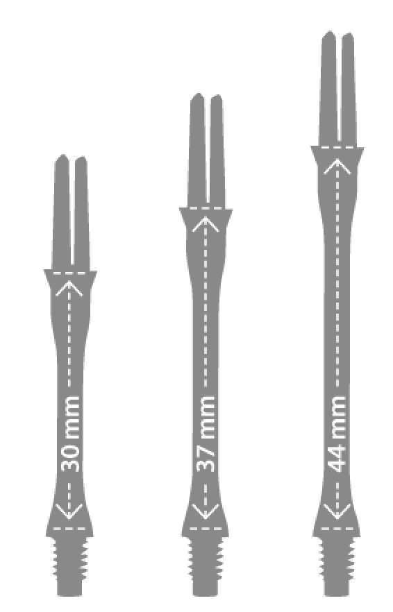 L-Style Locked Slim Carbon Shafts Black - DreamDarts Online Dartshop