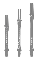 L-Style Locked Slim Carbon Shafts Black - DreamDarts Online Dartshop