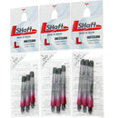 L-Style Locked Two Tone Straight Shafts Black/Red - DreamDarts Online Dartshop