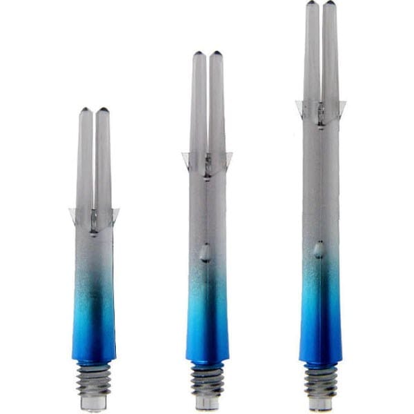 L-Style Two Tone Locked Straight Shafts Black/Blue - DreamDarts Dartshop