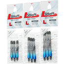 L-Style Two Tone Locked Straight Shafts Black/Blue - DreamDarts Dartshop