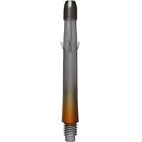 L-Style Two Tone Locked Straight Shafts Black/Orange - DreamDarts Dartshop