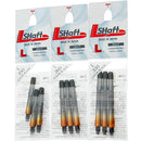 L-Style Two Tone Locked Straight Shafts Black/Orange - DreamDarts Dartshop