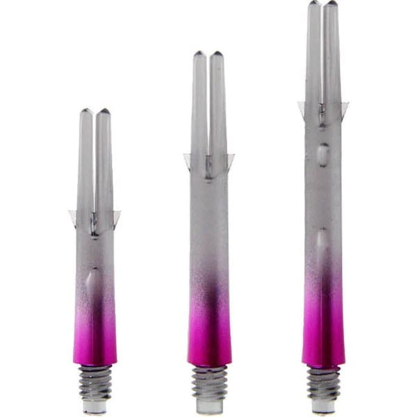 L-Style Two Tone Locked Straight Shafts Black/Pink - DreamDarts Dartshop