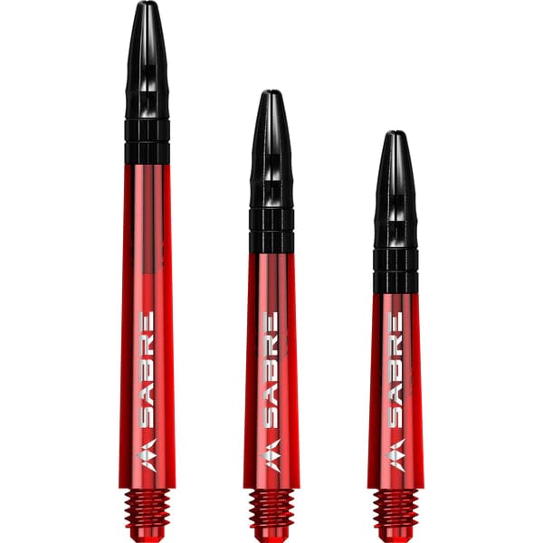 Mission Sabre Shafts - Red / Black - DreamDarts Dartshop