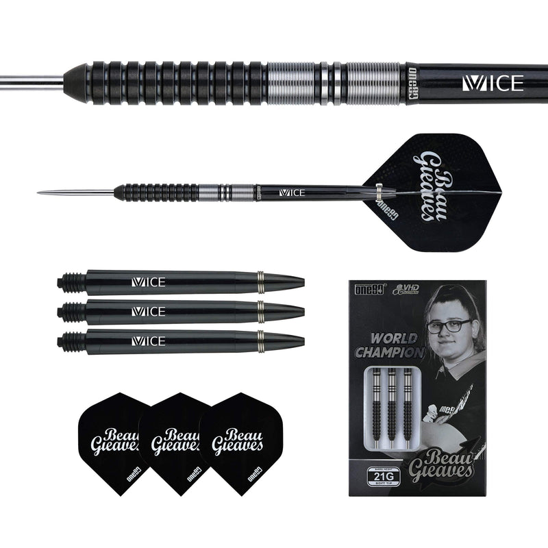 Beau Greaves VHD Black Edition 90% Steeldarts - DreamDarts Dartshop