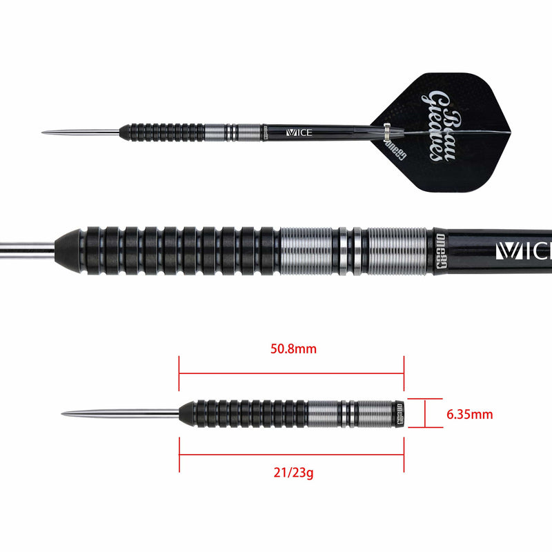 Beau Greaves VHD Black Edition 90% Steeldarts - DreamDarts Dartshop