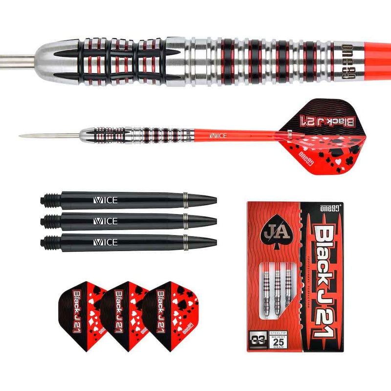 Black J 21 - 03 Steeldarts - DreamDarts Online Dartshop