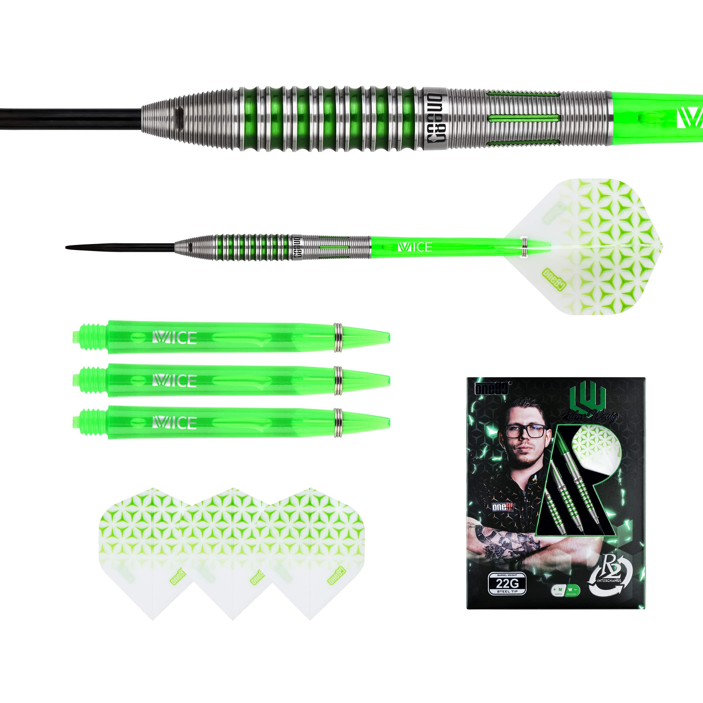 Lukas Wenig V2 (R2 Interchange) 90% Steeldarts - DreamDarts Dartshop