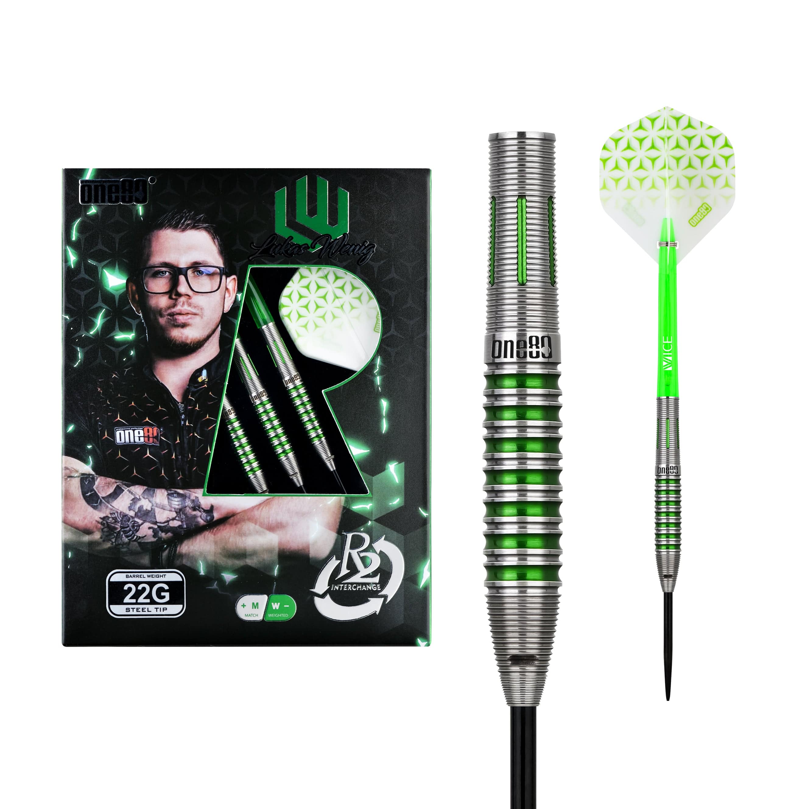 Lukas Wenig V2 (R2 Interchange) 90% Steeldarts - DreamDarts Dartshop