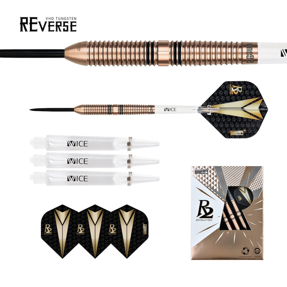 R2 Interchange Re-verse 90% Steeldarts - DreamDarts Dartshop