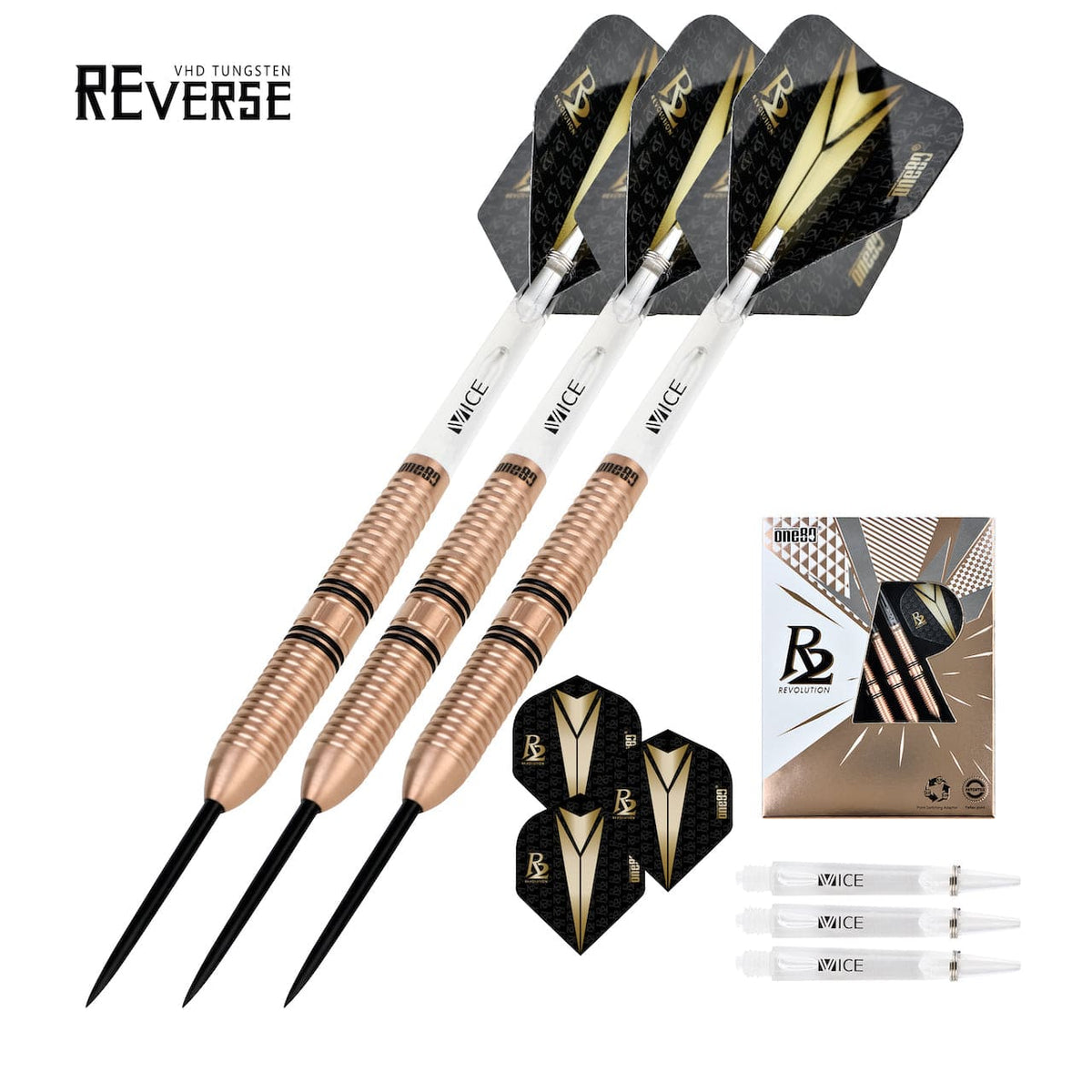 R2 Interchange Re-verse 90% Steeldarts - DreamDarts Dartshop