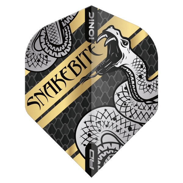 Hardcore Peter Wright Snakebite Flights - Gold - DreamDarts Dartshop