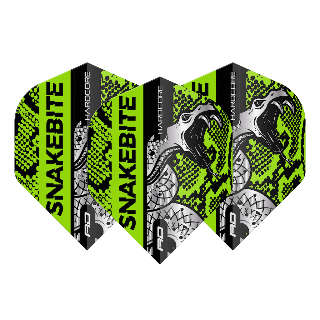 Hardcore Snakebite Coiled Flights - DreamDarts Dartshop