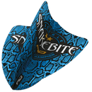 Peter Wright Snakebite Double World Champion Hardcore Freestyle Blue Skin Flights - DreamDarts Dartshop