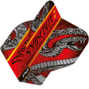 Peter Wright Snakebite Double World Champion Hardcore Standard Black & Red Flights - DreamDarts Dartshop