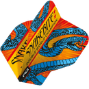 Peter Wright Snakebite Double World Champion Hardcore Standard Blue & Orange Flights - DreamDarts Dartshop