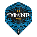 Peter Wright Snakebite Double World Champion Hardcore Standard Blue Skin Flights - DreamDarts Dartshop