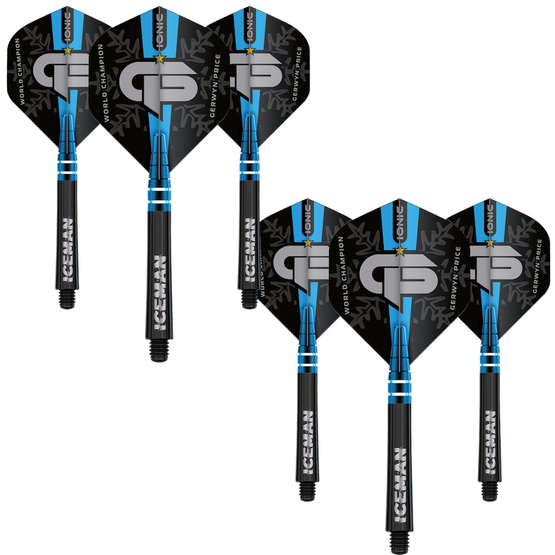 Gerwyn Price World Champion Flight & Shaft Combo - schwarz - DreamDarts Dartshop